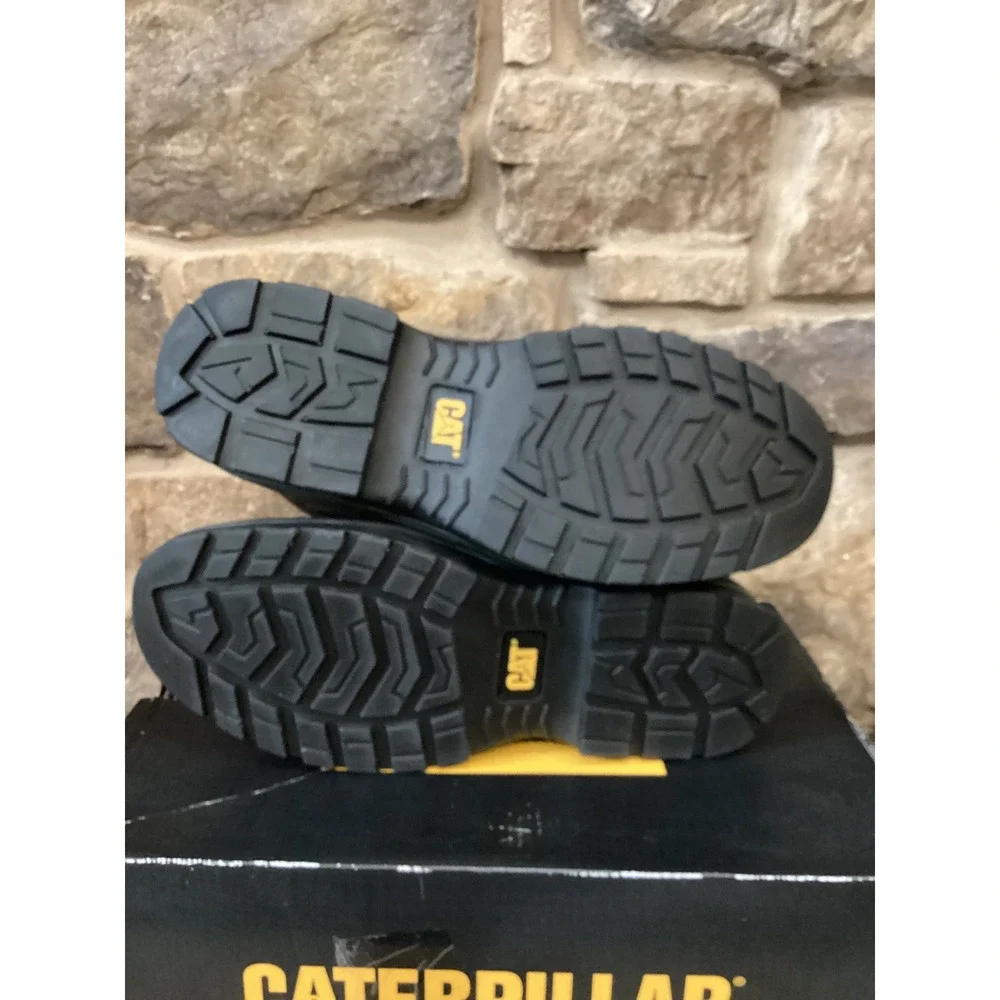 Caterpillar Striver ST Mens Size 9.5 Steel Toe Work Boots Brown Leather New